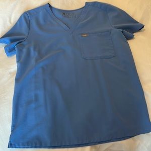 Figs Ceil Blue Catarina 1-pocket scrub top